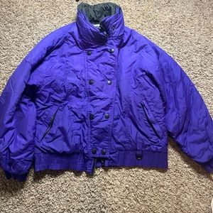 Purple windbreaker ski jacket!